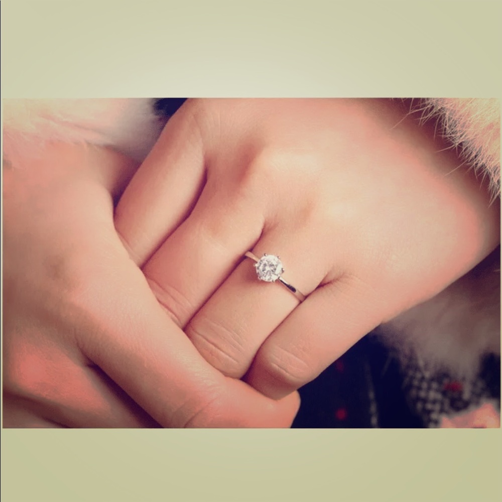 2 Carat White Sapphire Ring